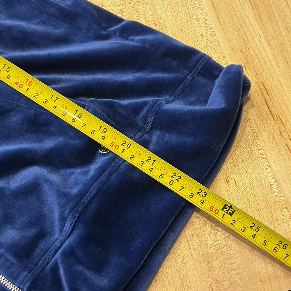 Tommy Bahama Blue‎ Velour Full-Zip Hooded Jacket, Women's Size Small - Picture 9 of 10